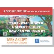 HPWP-21.3 - 2021 Edition 3 - Watchtower - "A Secure Future - How Can You Find It?" - LDS/Mini